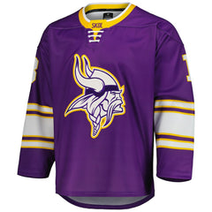 Justin Jefferson Minnesota Vikings Hockey Jersey Purple | Fanatics