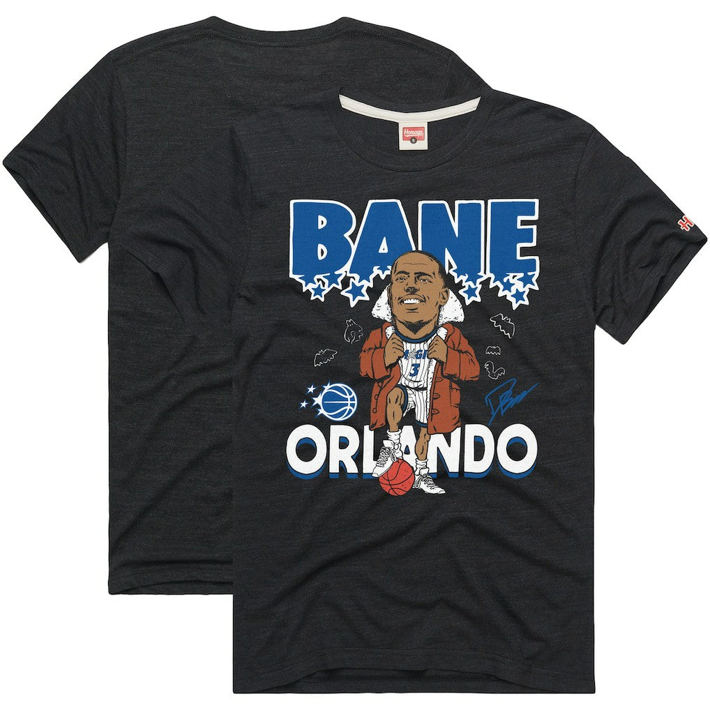 Desmond Bane Orlando Magic Homage Unisex Signature Tri-Blend T-Shirt Charcoal - NBA