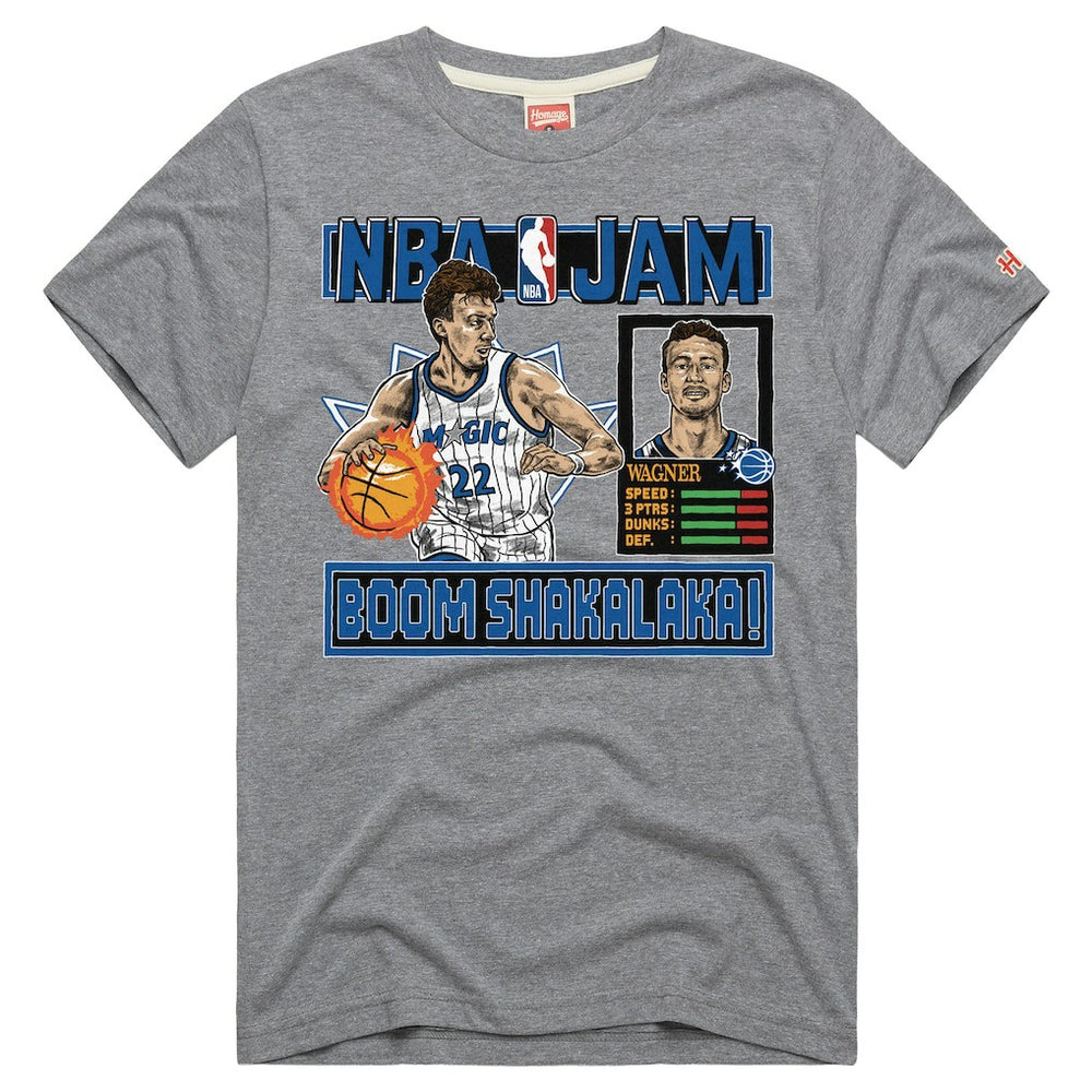 Franz Wagner Orlando Magic Homage Unisex NBA Jam Tri-Blend T-Shirt Gray - NBA