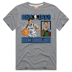 Franz Wagner Orlando Magic Homage Unisex NBA Jam Tri-Blend T-Shirt Gray - NBA