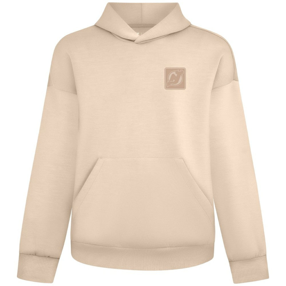 New Jersey Devils Levelwear Unisex Tri-Blend Luxe Signature Hoodie - Khaki - NHL