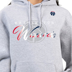 Washington Wizards G-III 4Her by Carl Banks Women's Shadow Logo Tri-Blend Fleece Hoodie Gray - NBA