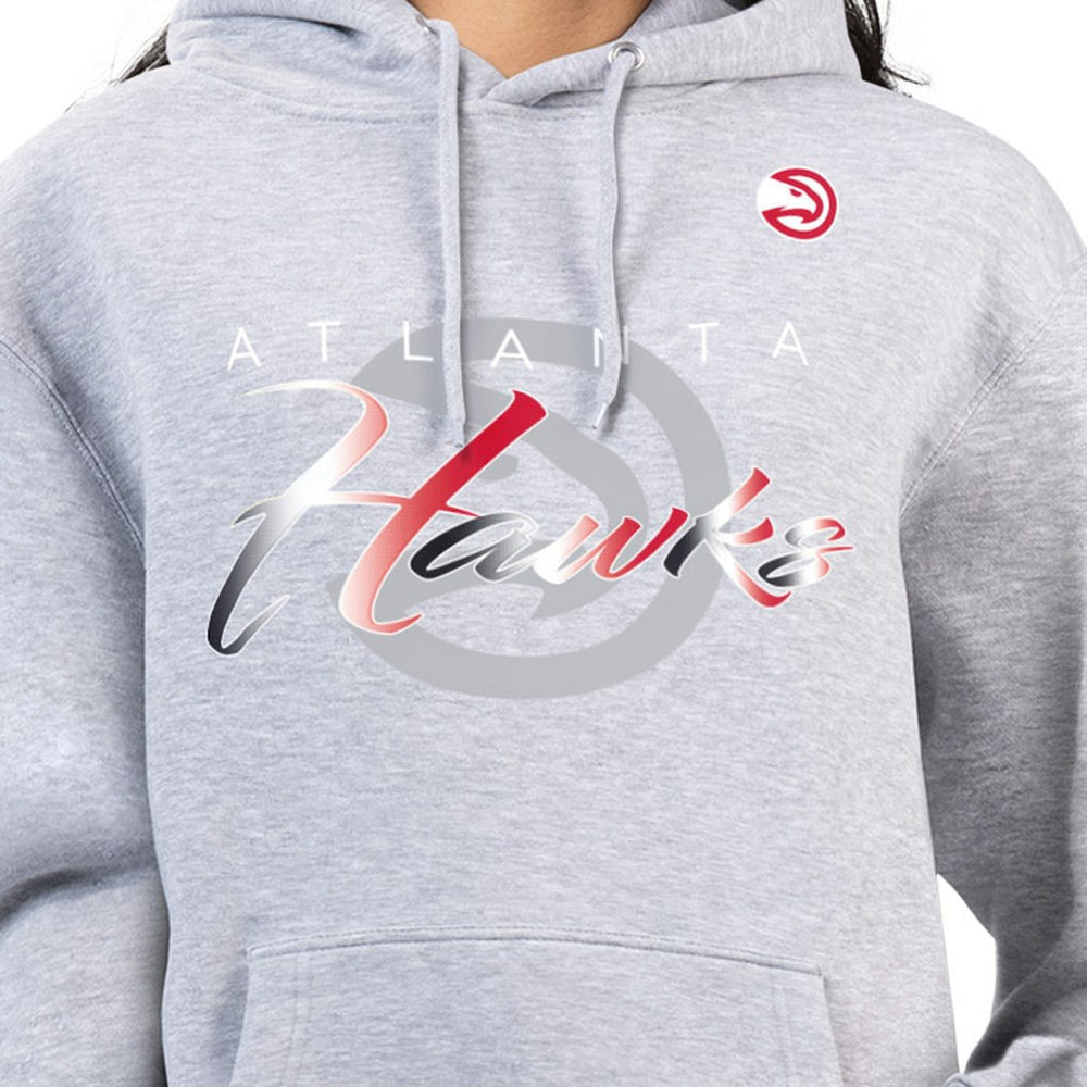Atlanta Hawks G-III 4Her by Carl Banks Women's Shadow Logo Tri-Blend Fleece Hoodie Gray - NBA