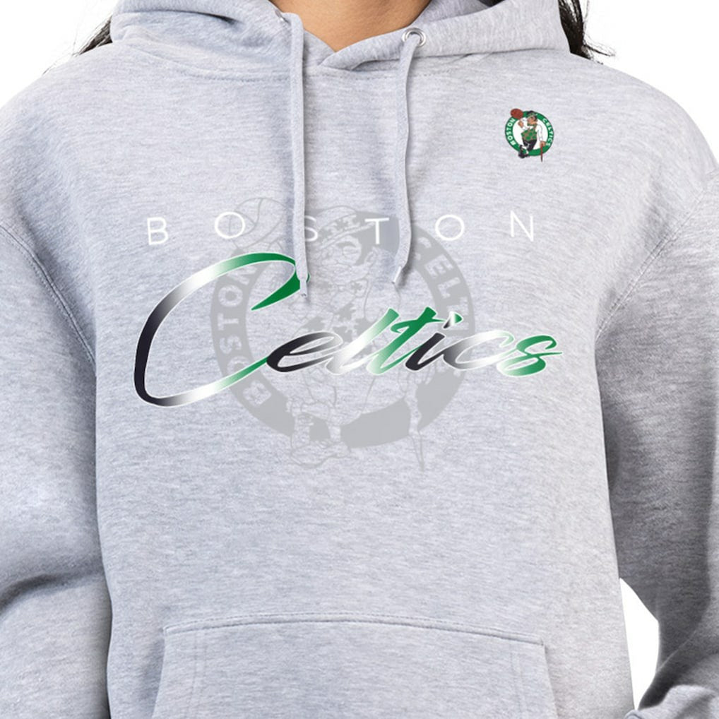 Boston Celtics G-III 4Her by Carl Banks Women's Shadow Logo Tri-Blend Fleece Hoodie Gray - NBA