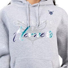 Charlotte Hornets G-III 4Her by Carl Banks Women's Shadow Logo Tri-Blend Fleece Hoodie Gray - NBA