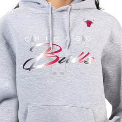 Chicago Bulls G-III 4Her by Carl Banks Women's Shadow Logo Tri-Blend Fleece Hoodie Gray - NBA