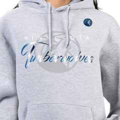 Minnesota Timberwolves G-III 4Her by Carl Banks Women's Shadow Logo Tri-Blend Fleece Hoodie Gray - NBA