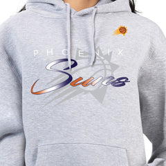 Phoenix Suns G-III 4Her by Carl Banks Women's Shadow Logo Tri-Blend Fleece Hoodie Gray - NBA