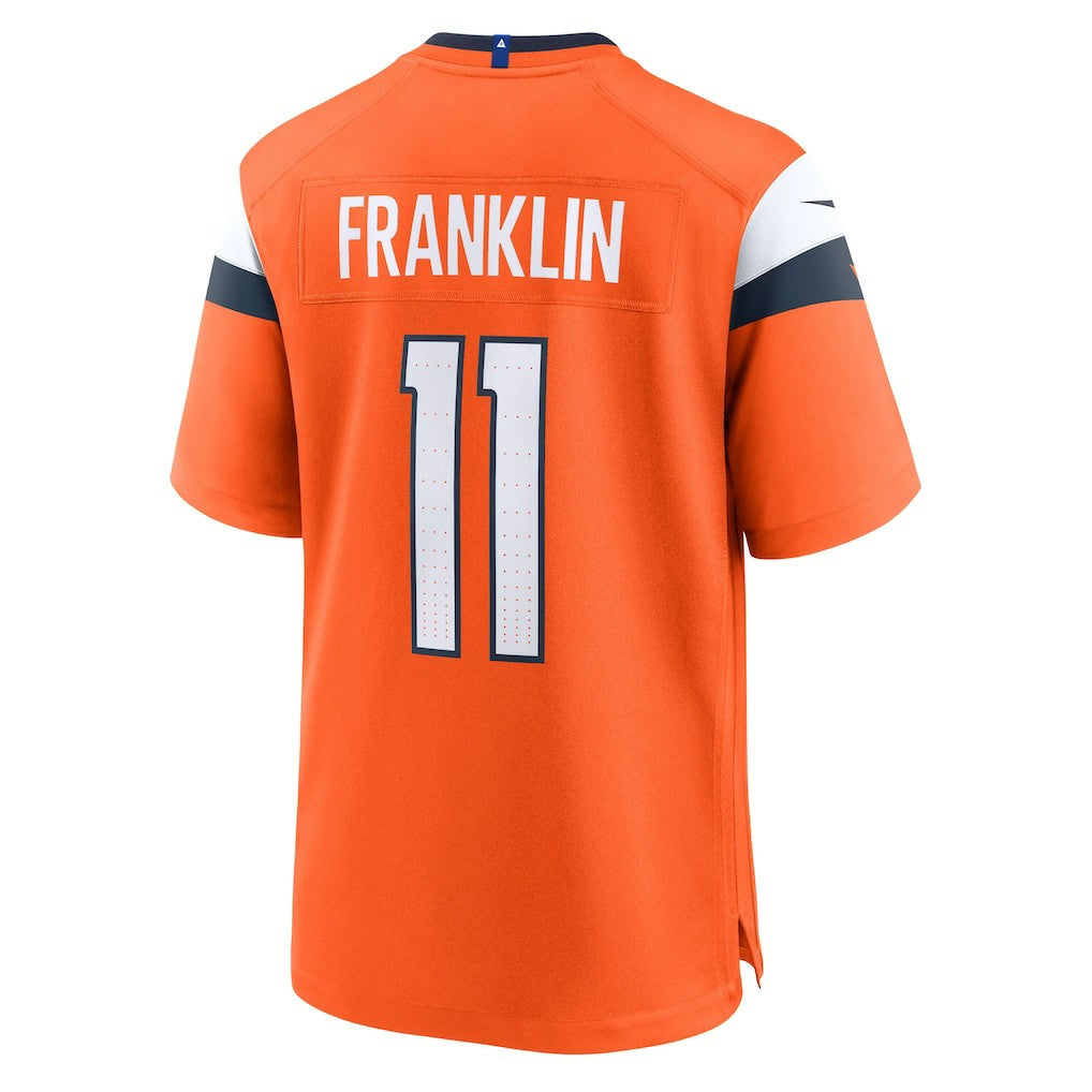 Troy Franklin Denver Broncos Team Game Jersey Orange | Nike for Sale