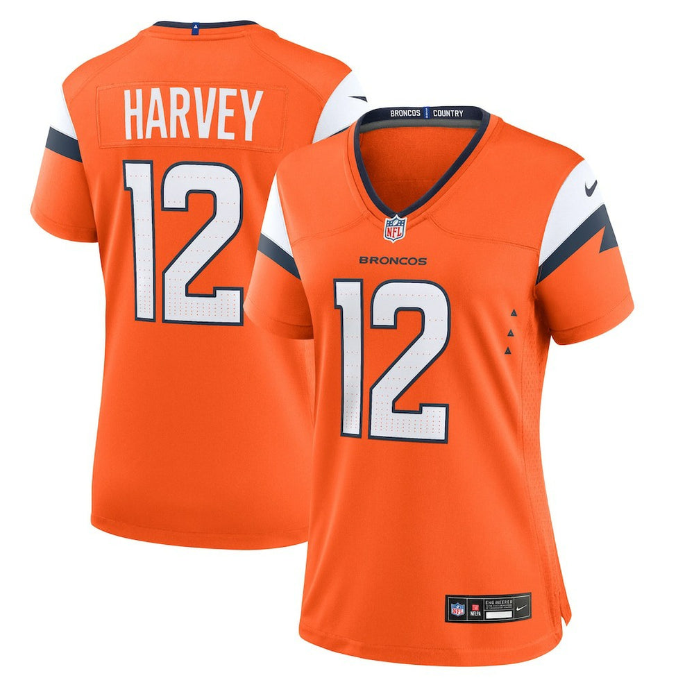 RJ Harvey Denver Broncos Women's Team Game Jersey Orange | Nike for Sale