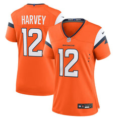 RJ Harvey Denver Broncos Women's Team Game Jersey Orange | Nike for Sale
