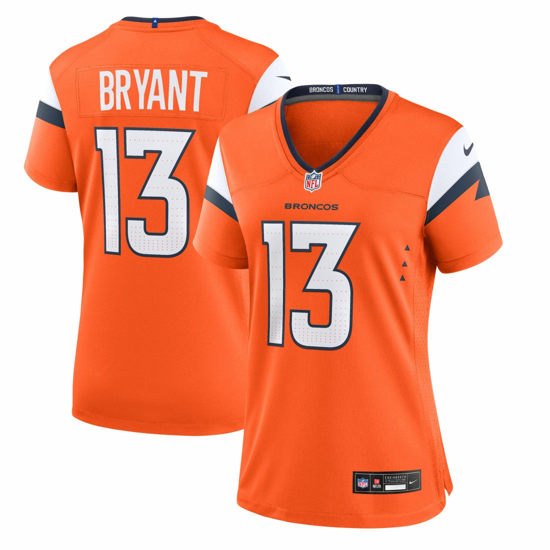 Pat Bryant Denver Broncos Women's Team Game Jersey Orange | Nike for Sale