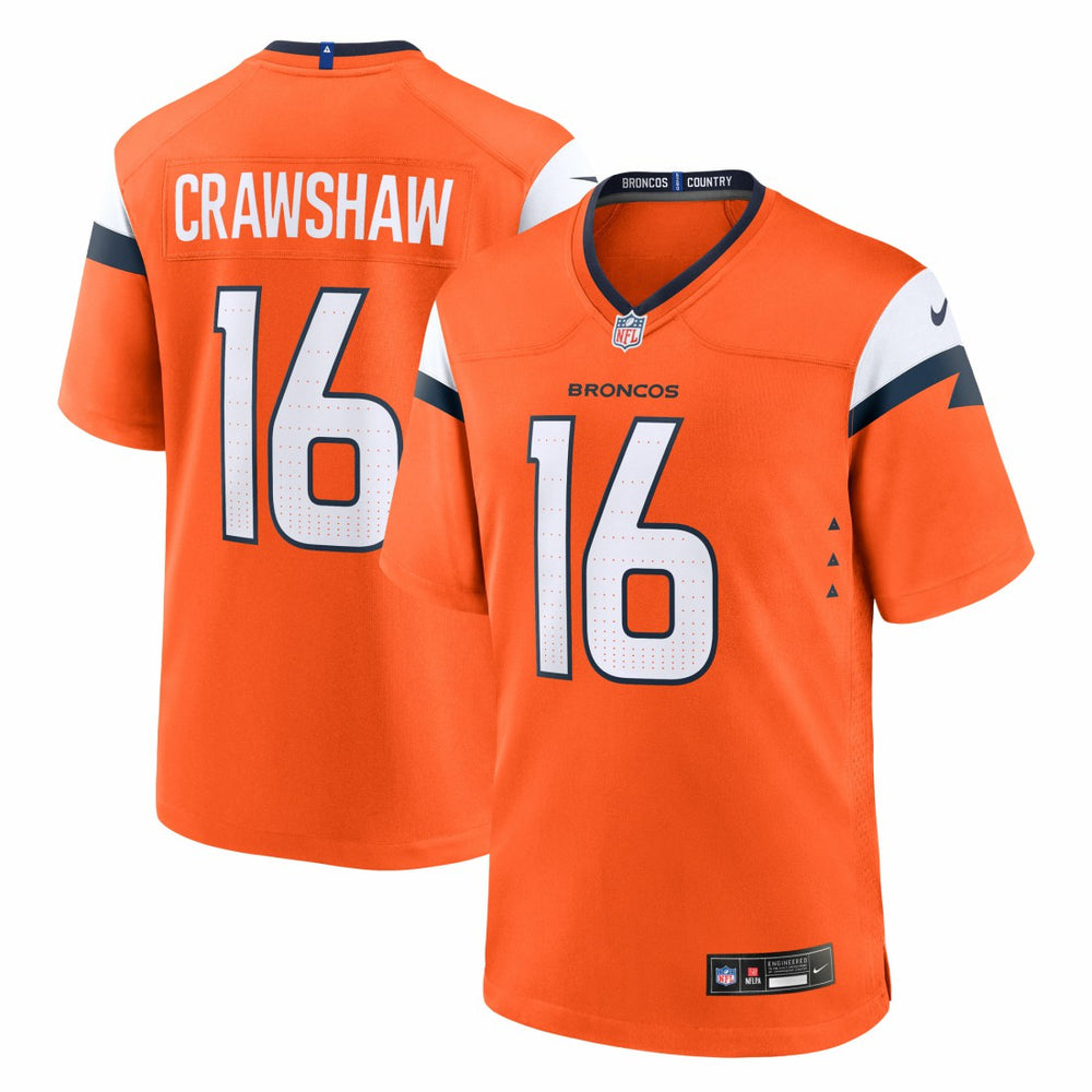 Jeremy Crawshaw Denver Broncos Team Game Jersey Orange | Nike for Sale