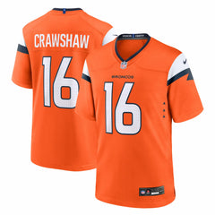 Jeremy Crawshaw Denver Broncos Team Game Jersey Orange | Nike for Sale