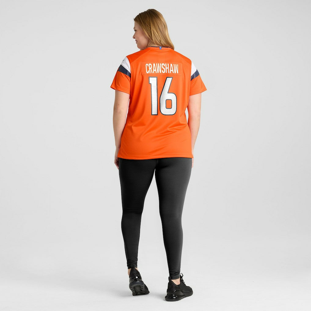 Jeremy Crawshaw Denver Broncos Women's Team Game Jersey Orange | Nike for Sale