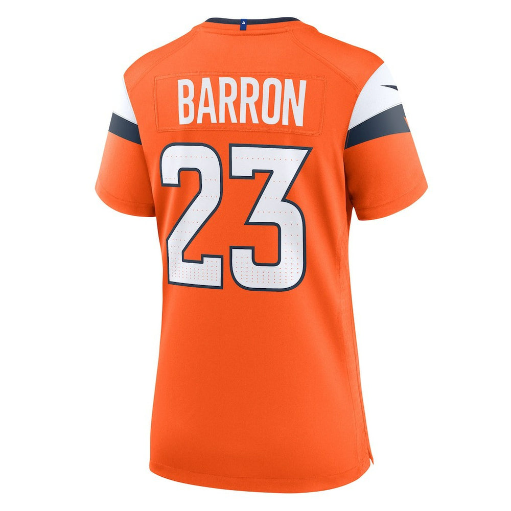 Jahdae Barron Denver Broncos Women's Team Game Jersey Orange | Nike for Sale