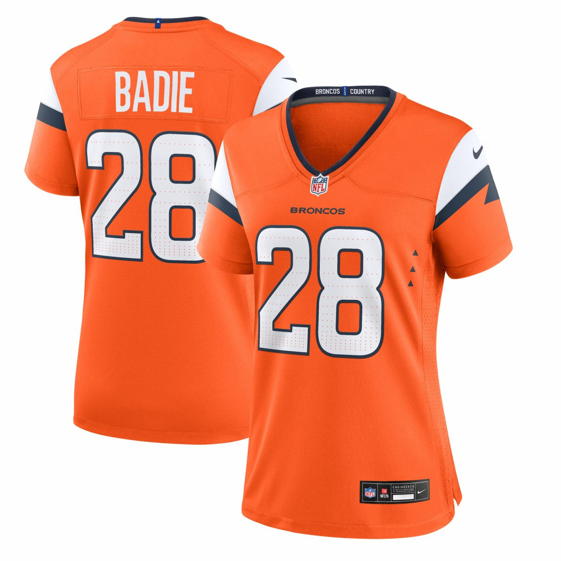 Tyler Badie Denver Broncos Women's Team Game Jersey Orange | Nike for Sale