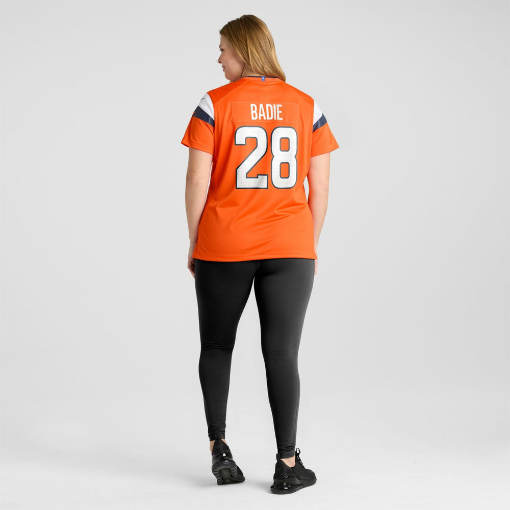 Tyler Badie Denver Broncos Women's Team Game Jersey Orange | Nike for Sale