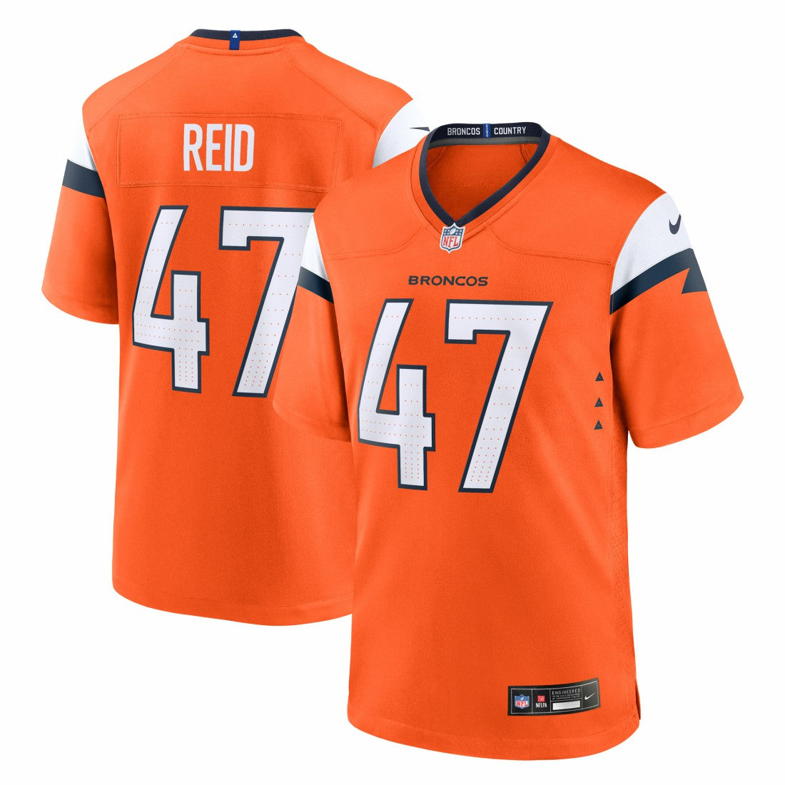 Karene Reid Denver Broncos Team Game Jersey Orange | Nike for Sale