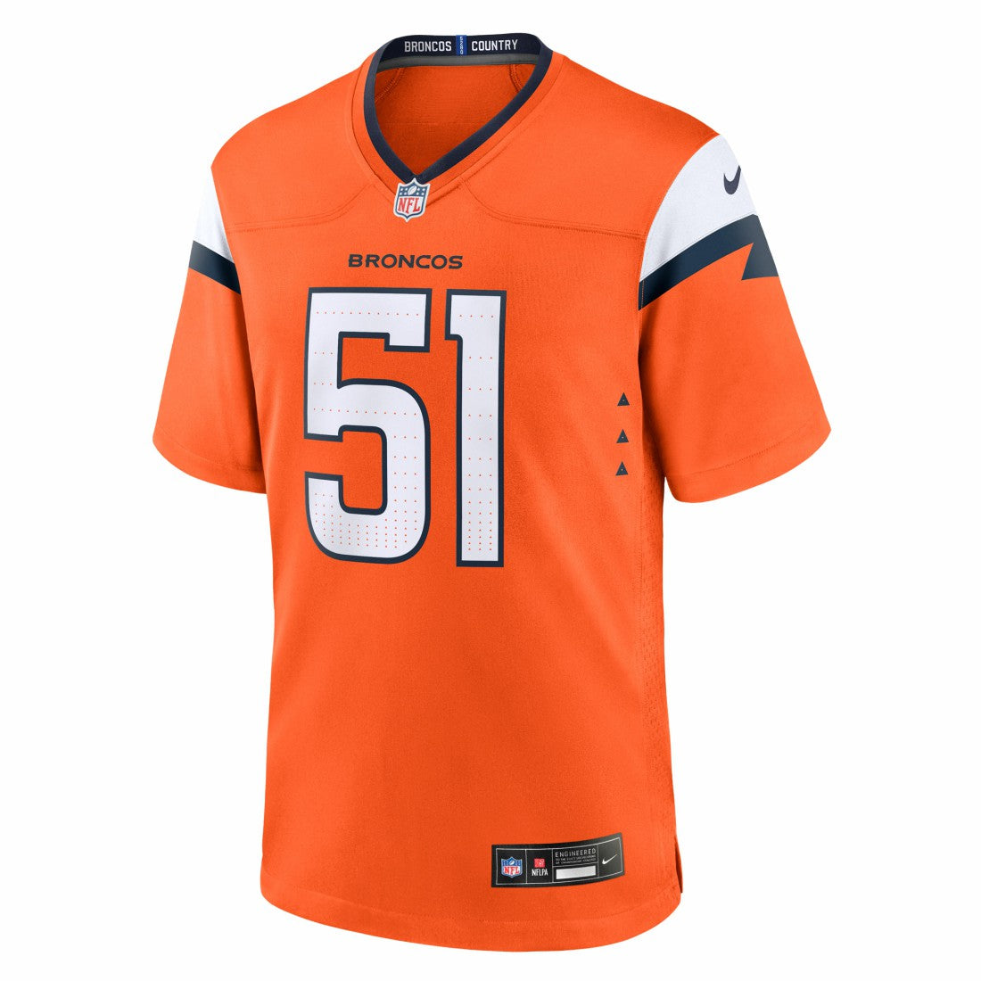 Que Robinson Denver Broncos Team Game Jersey Orange | Nike for Sale