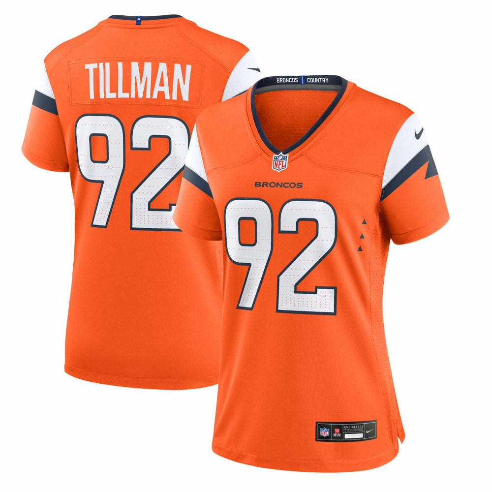 Dondrea Tillman Denver Broncos Women's Team Game Jersey Orange | Nike for Sale