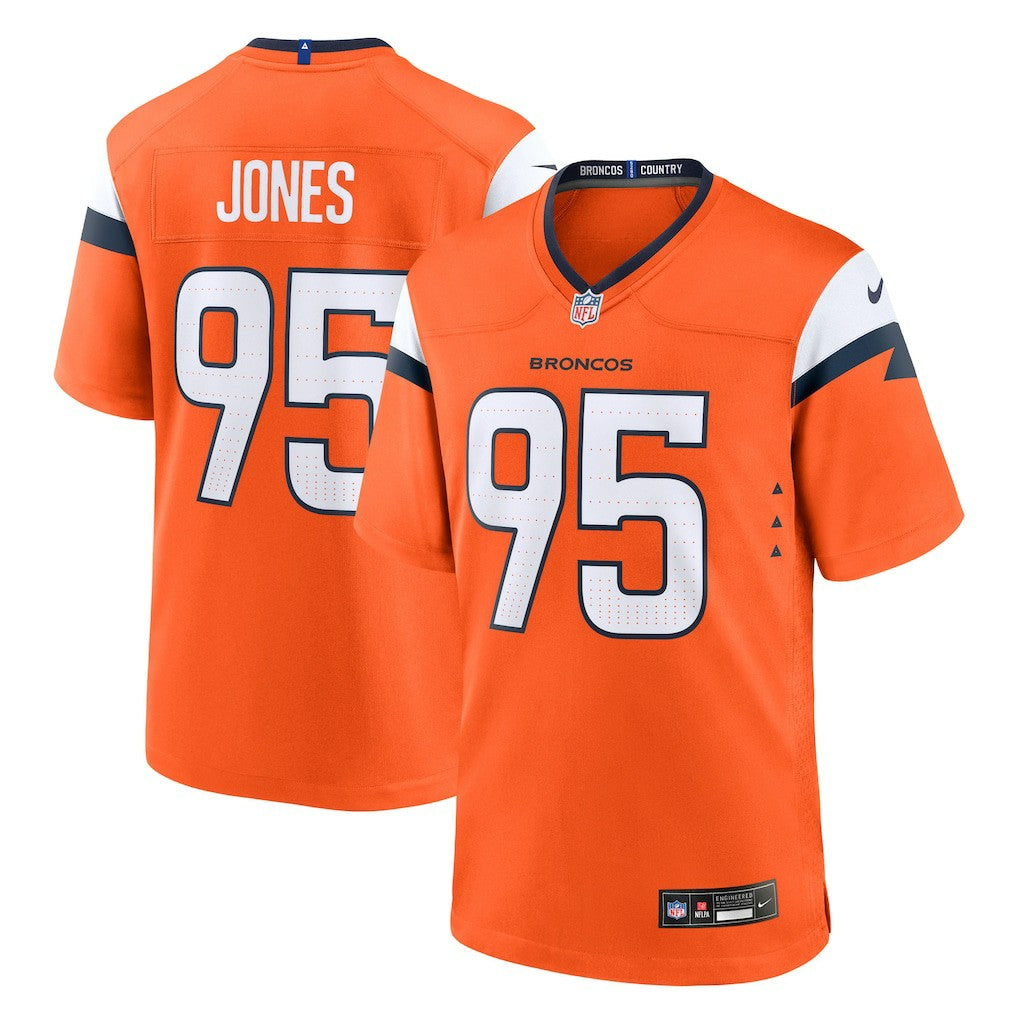 Sai'vion Jones Denver Broncos Team Game Jersey Orange | Nike for Sale