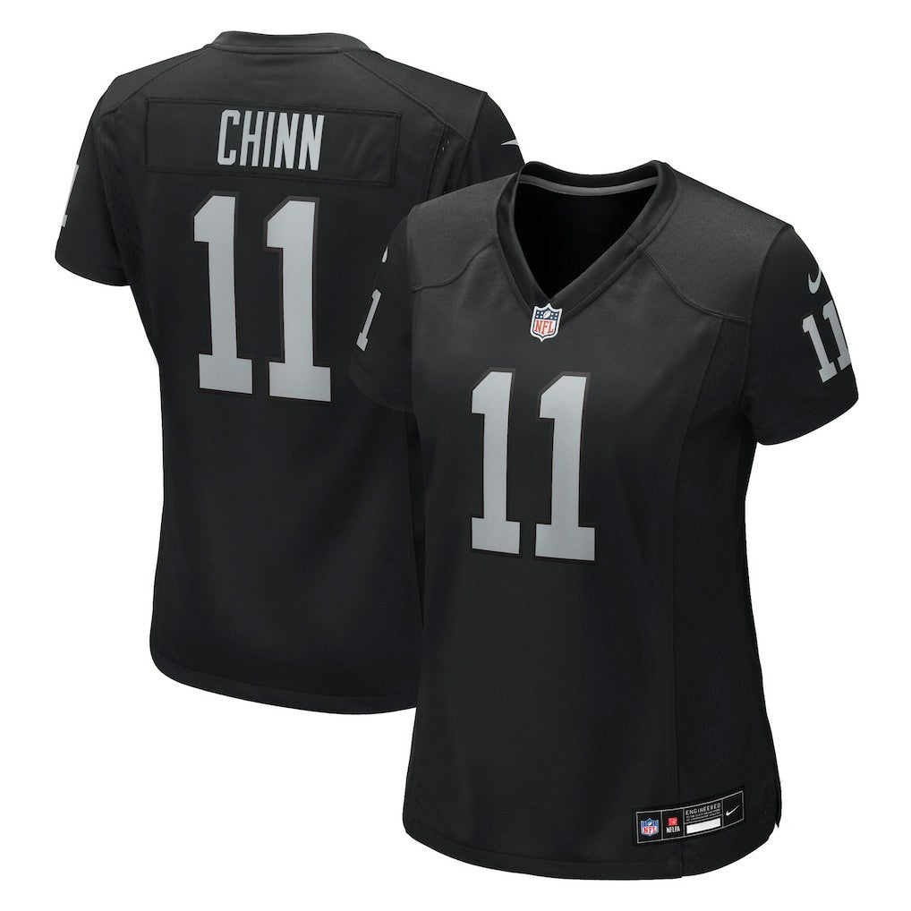 Jeremy Chinn Las Vegas Raiders Women's Team Game Jersey Black | Nike for Sale