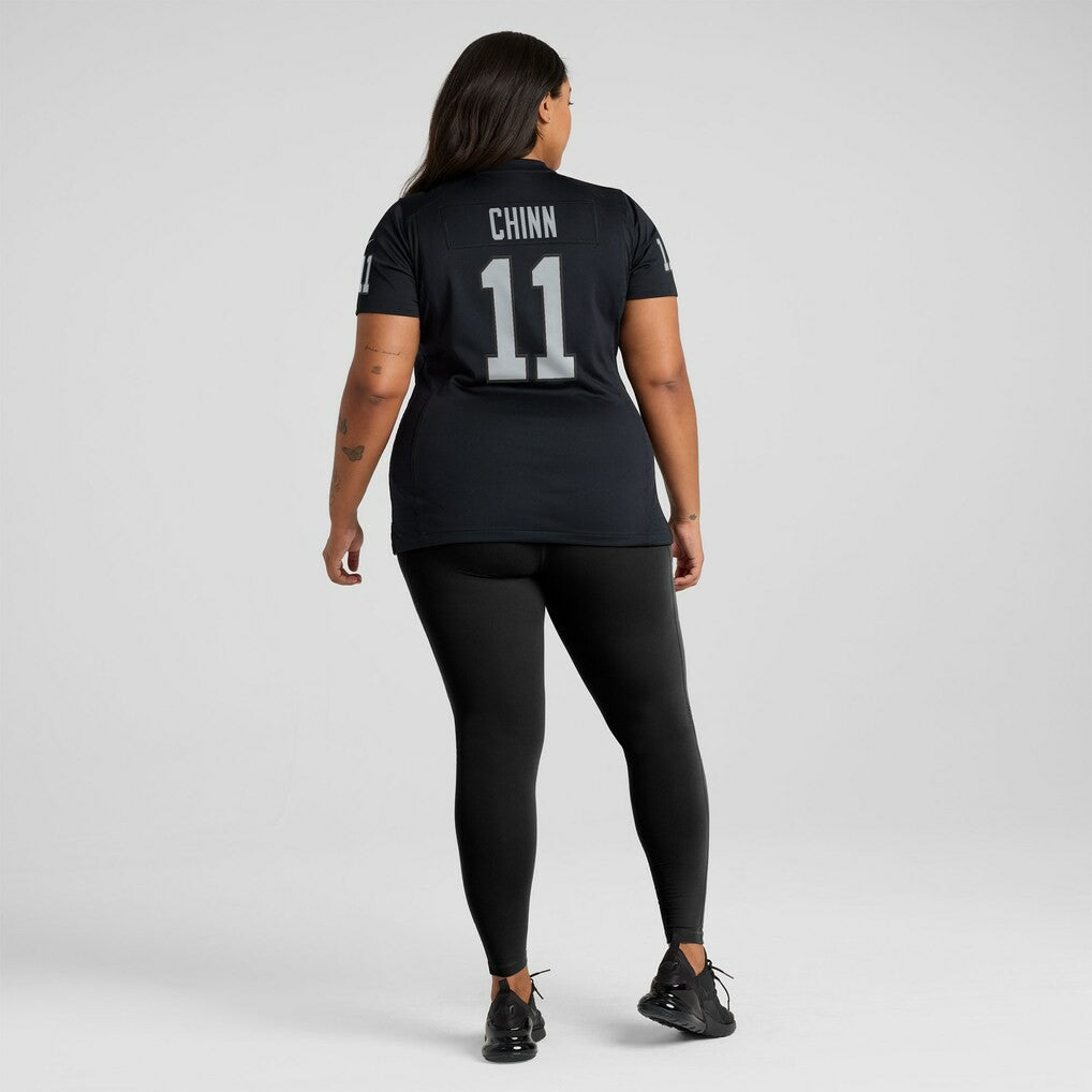Jeremy Chinn Las Vegas Raiders Women's Team Game Jersey Black | Nike for Sale
