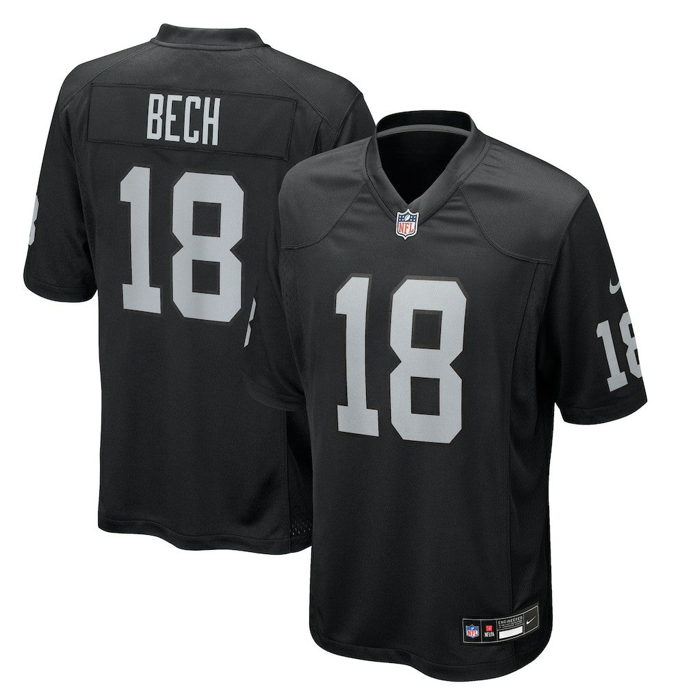 Jack Bech Las Vegas Raiders Team Game Jersey Black | Nike for Sale