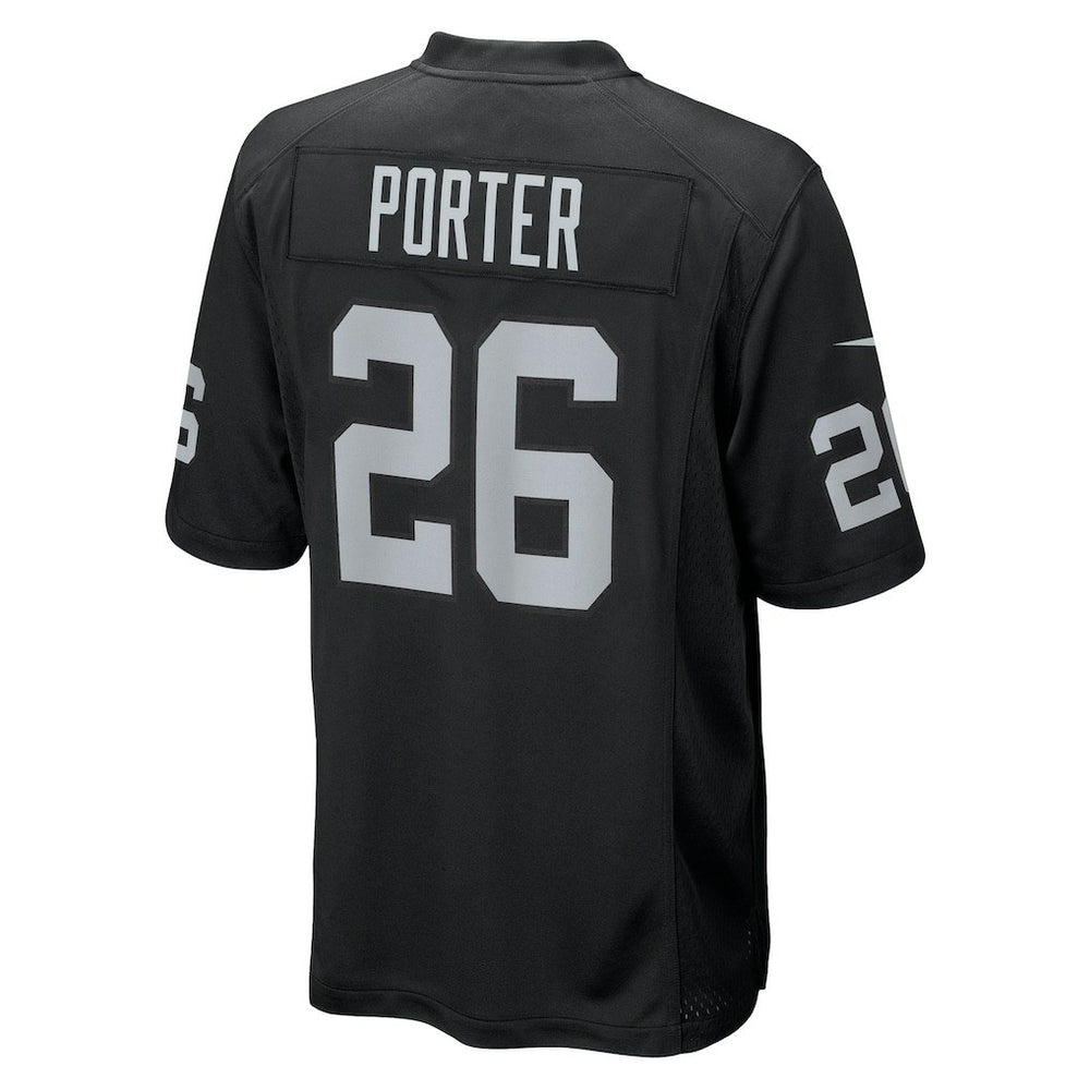 Darien Porter Las Vegas Raiders Team Game Jersey Black | Nike for Sale
