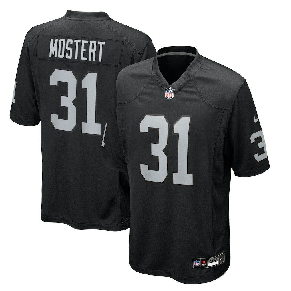 Raheem Mostert Las Vegas Raiders Team Game Jersey Black | Nike for Sale