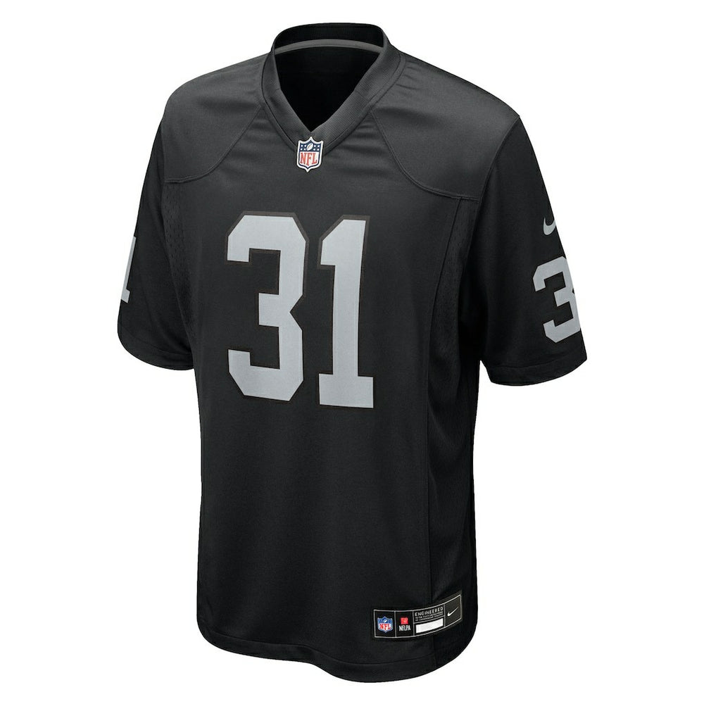 Raheem Mostert Las Vegas Raiders Team Game Jersey Black | Nike for Sale
