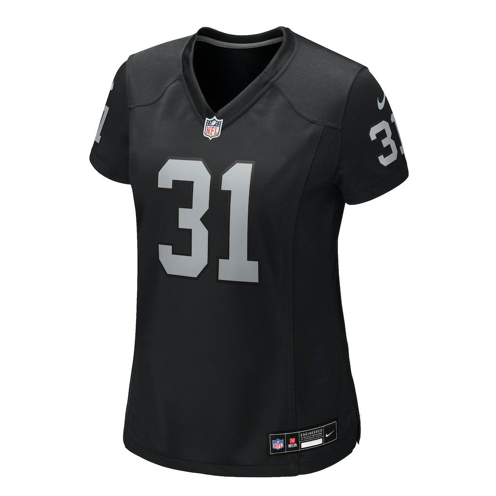 Raheem Mostert Las Vegas Raiders Women's Team Game Jersey Black | Nike for Sale