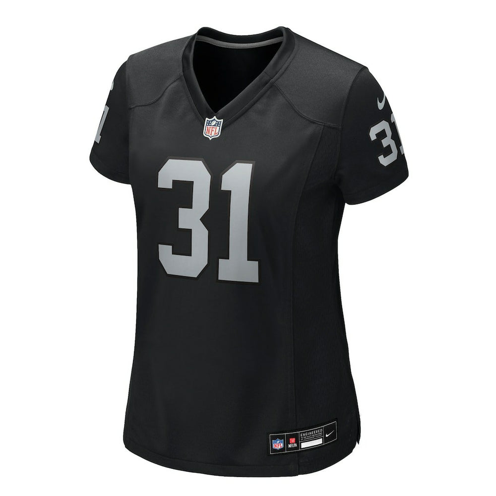 Raheem Mostert Las Vegas Raiders Women's Team Game Jersey Black | Nike for Sale