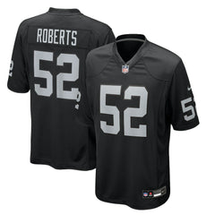 Elandon Roberts Las Vegas Raiders Team Game Jersey Black | Nike for Sale