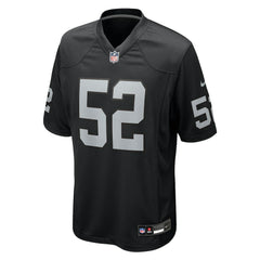 Elandon Roberts Las Vegas Raiders Team Game Jersey Black | Nike for Sale