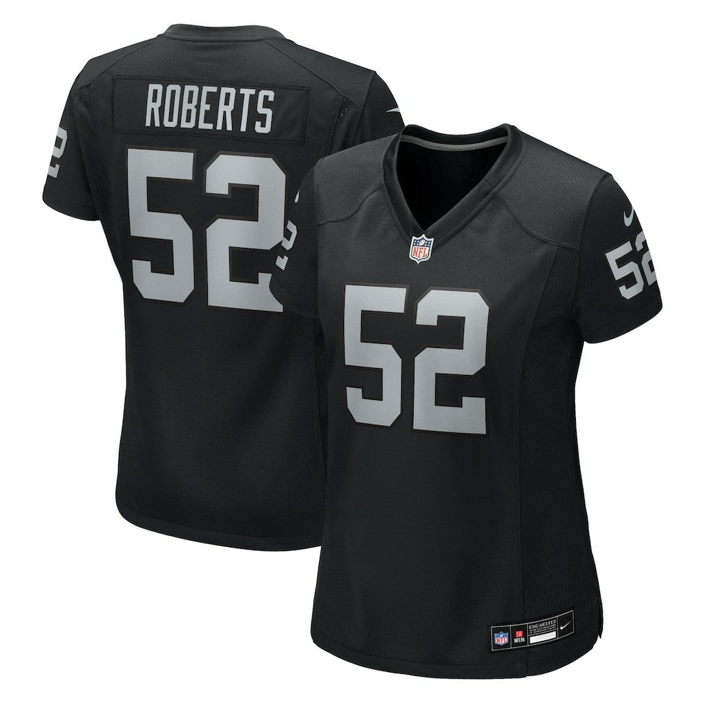 Elandon Roberts Las Vegas Raiders Women's Team Game Jersey Black | Nike for Sale