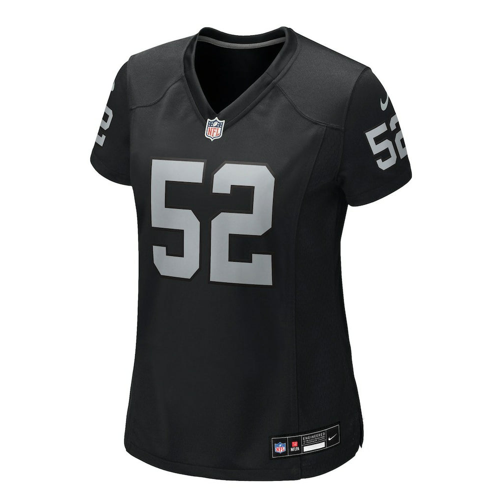 Elandon Roberts Las Vegas Raiders Women's Team Game Jersey Black | Nike for Sale