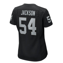 Brennan Jackson Las Vegas Raiders Women's Team Game Jersey Black | Nike for Sale