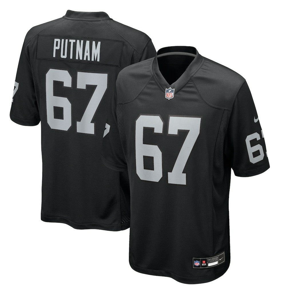 Will Putnam Las Vegas Raiders Team Game Jersey Black | Nike for Sale