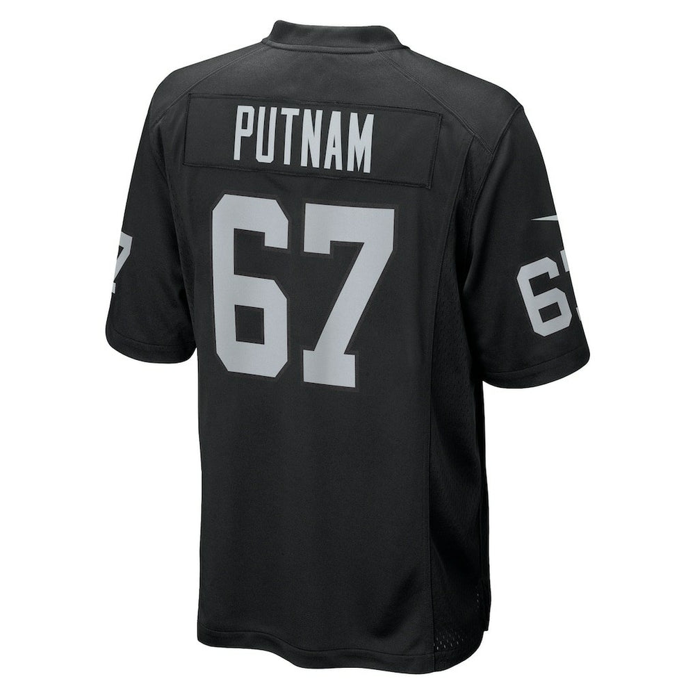 Will Putnam Las Vegas Raiders Team Game Jersey Black | Nike for Sale
