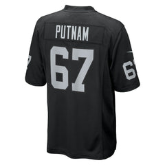 Will Putnam Las Vegas Raiders Team Game Jersey Black | Nike for Sale