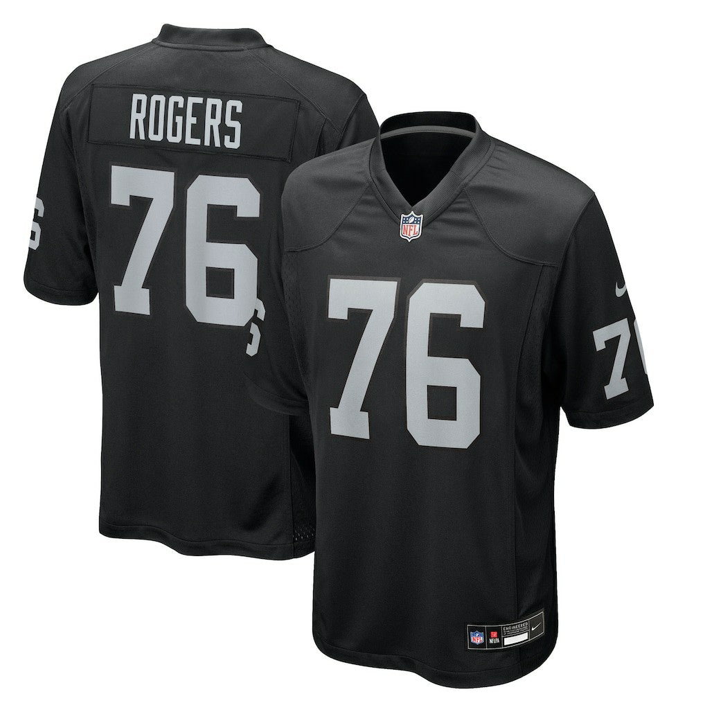 Caleb Rogers Las Vegas Raiders Team Game Jersey Black | Nike for Sale