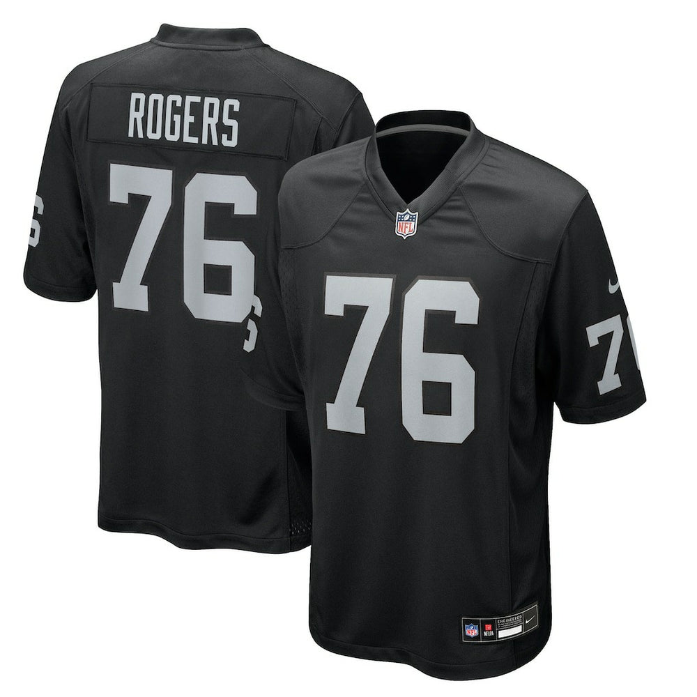 Caleb Rogers Las Vegas Raiders Team Game Jersey Black | Nike for Sale
