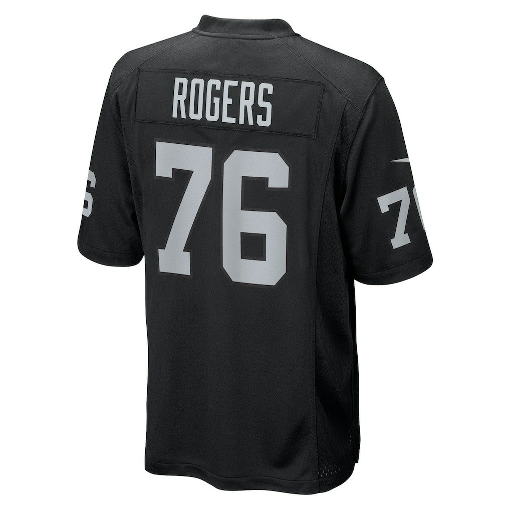 Caleb Rogers Las Vegas Raiders Team Game Jersey Black | Nike for Sale