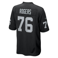 Caleb Rogers Las Vegas Raiders Team Game Jersey Black | Nike for Sale
