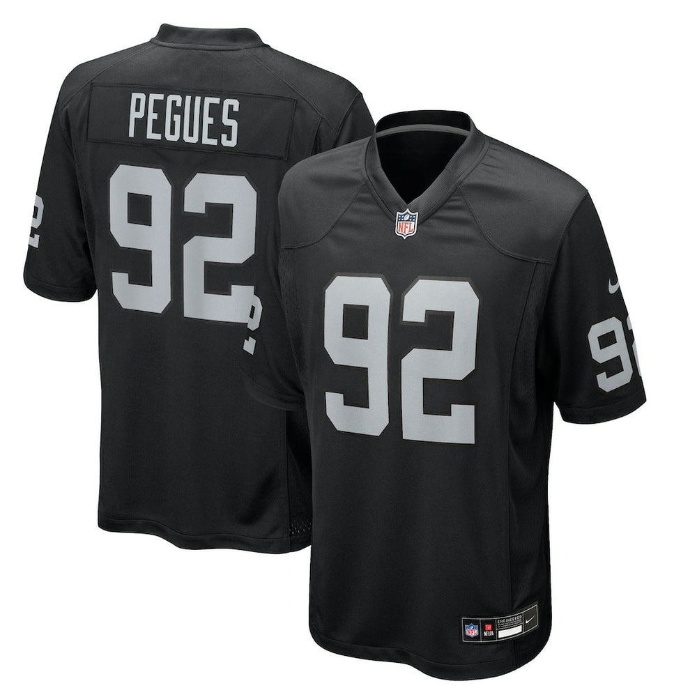 JJ Pegues Las Vegas Raiders Team Game Jersey Black | Nike for Sale
