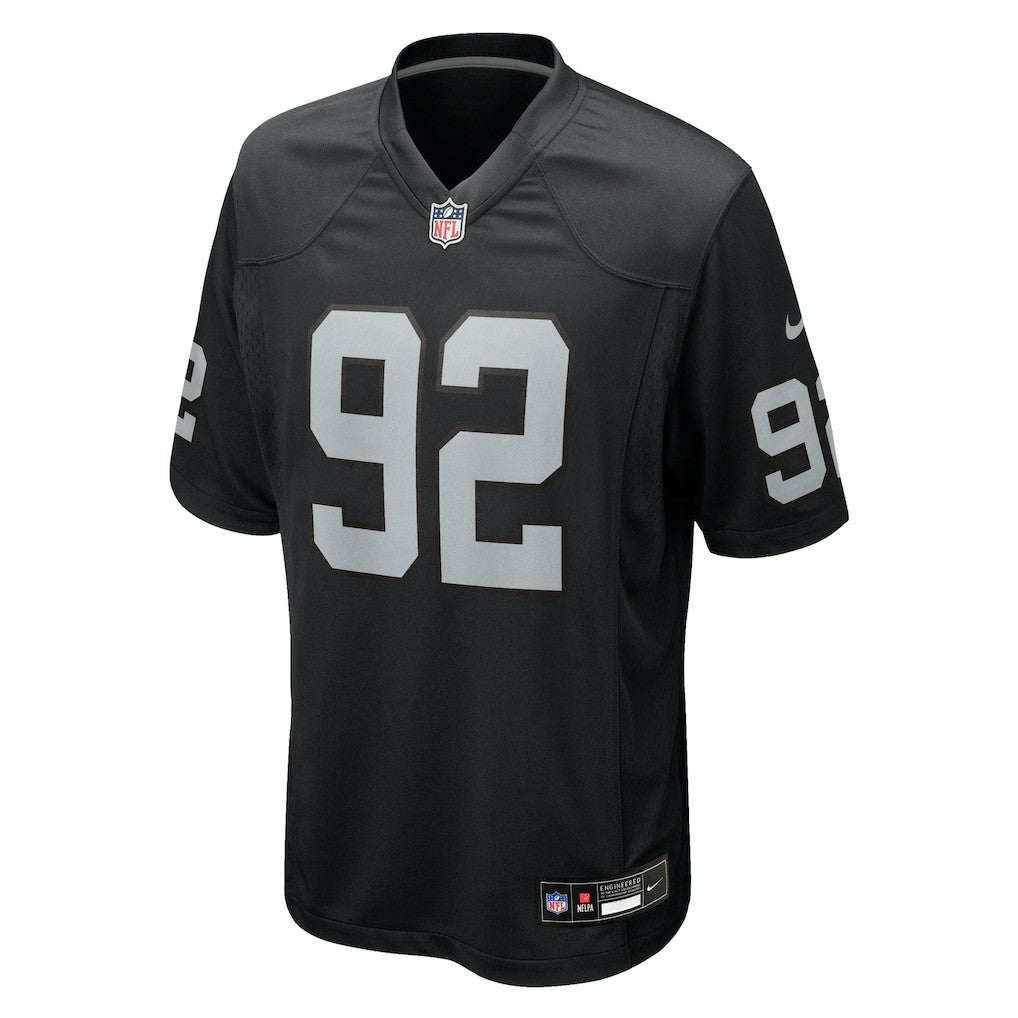 JJ Pegues Las Vegas Raiders Team Game Jersey Black | Nike for Sale