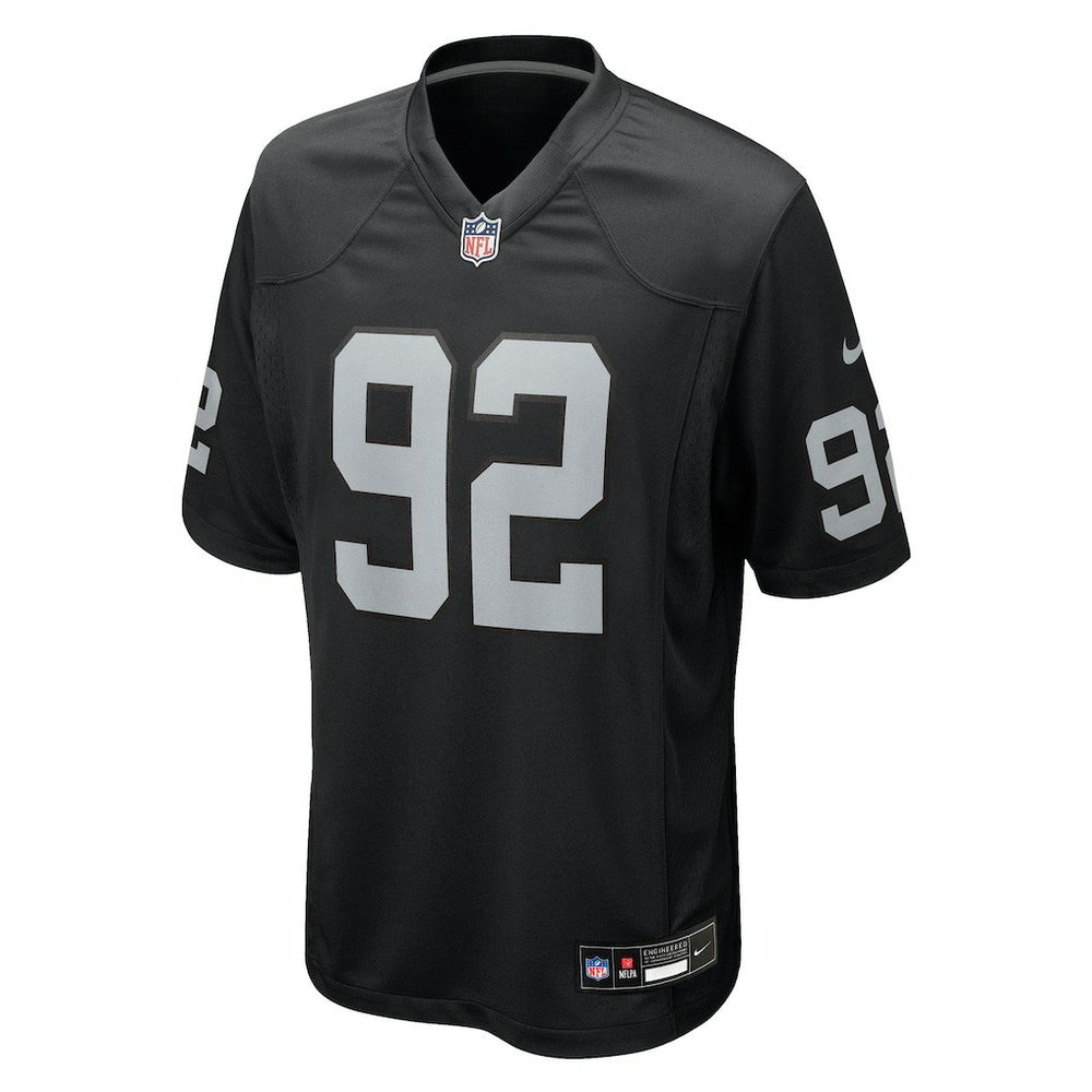 JJ Pegues Las Vegas Raiders Team Game Jersey Black | Nike for Sale