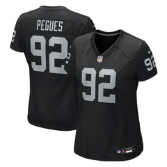 JJ Pegues Las Vegas Raiders Women's Team Game Jersey Black | Nike for Sale